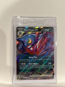 Pokemon TCG Toxicroak ex Scarlet & Violet Base Set 131/198 Holo Double Rare - Image 1