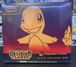 Pokemon Scarlet & Violet Obsidian Flames Pokemon Center Elite Trainer Box SEALED - Image 1
