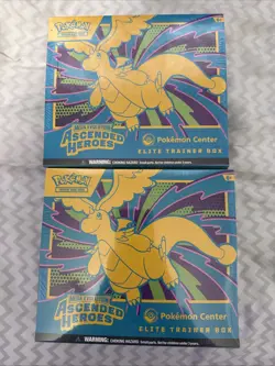 2X Pokemon Ascended Heroes Pokemon Center Exclusive ETBS- New In Hand - Image 1