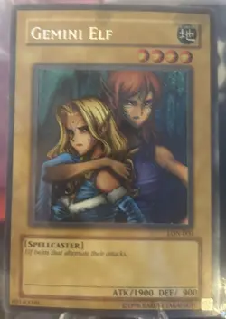 2003 Yu-Gi-Oh! - Gemini Elf LON-000 Labyrinth of Nightmare NM (GRADEABLE) - Image 1