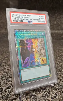 PSA 10 GEM MINT Change Of Heart Quarter Century Secret Rare RA01-EN050 Yu-Gi-Oh! - Image 4