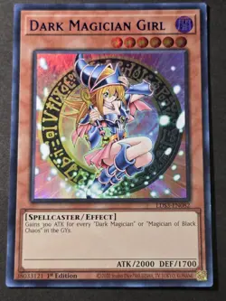 Dark Magician Girl LDS3-EN082 Blue Ultra Rare 1st Edition Near Mint Yu-Gi-Oh - Image 1