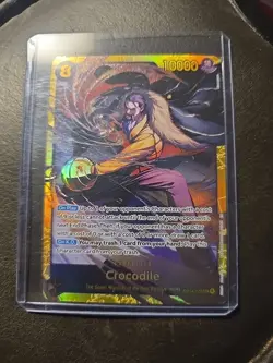 Crocodile OP14-120 Secret Alternate Art The Azure Sea's Seven Sec One Piece - Image 1