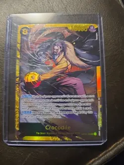 Crocodile OP14-120 Secret Alternate Art The Azure Sea's Seven Sec One Piece - Image 2