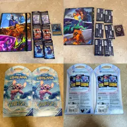 Walt Disney Lorcana First Chapter Card Collector from Costco NO Box Plus 2 Xtra - Image 1