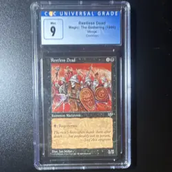 Wizards of the Coast Restless Dead Mirage 1996 CGC 9 Black Creature Common - Image 1