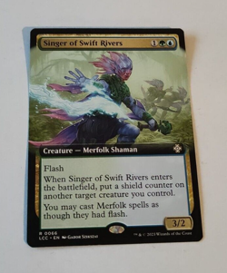 MtG Singer of Swift Rivers (LCC-0066) Rare Full Art / Borderless English MINT - Image 1