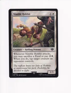 2023 MTG MAGIC THE GATHERING LORD OF THE RINGS NIMBLE HOBBIT (#3) (X) - Image 1