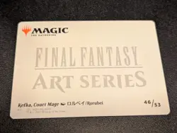 Kefka, Court Mage Final Fantasy Magic MTG Art Series Gold Stamp Signature #46 - Image 2