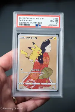 PSA 10 GEM MINT Pikachu 227 Cramorant 226 Stamp Box PROMO Japanese Pokemon USA - Image 5