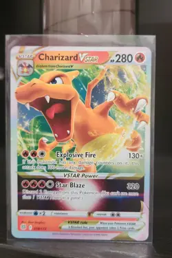 Charizard VSTAR 018/172 Ultra Rare Brilliant Stars Pokemon Card NM-MINT - Image 1