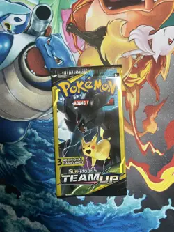 Pokemon TCG Sun & Moon Team Up Mini Booster Pack Pikachu & Zekrom Sealed 7.58G - Image 3