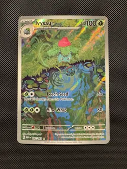Pokemon TCG Ivysaur 167/165 Sv: Scarlet & Violet 151 Illustration Rare Near Mint - Image 1