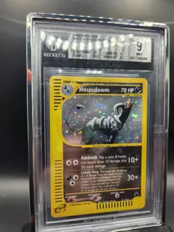 Pokemon Houndoom Skyridge Holo Rare #H11 BGS 9 Mint Fart Swirl Strong Subgrades - Image 2