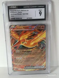 Pokemon TCG Team Rockets Moltres EX Destined Rivals Card 031/182 - Image 1