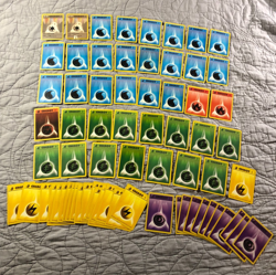 Bulk Lot All 7 Base Set 2 Pokemon Energy Cards #96 - #102 NM-HP 70 Card Lot - Image 1