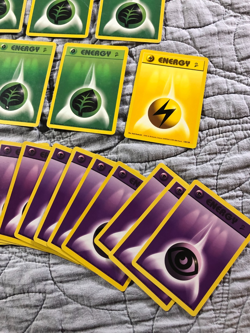 Bulk Lot All 7 Base Set 2 Pokemon Energy Cards #96 - #102 NM-HP 70 Card Lot - Image 2
