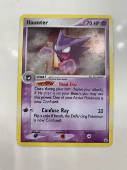 Pokemon TCG Haunter Fire Red Leaf Geeen 34/112 Reverse Holo Card NM+ Condition - Image 2
