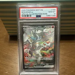 Pokemon White Flare Reshiram EX Card 166/086 Sir PSA 10 - Image 1