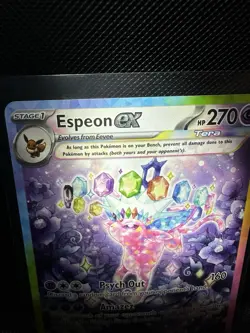 Espeon EX 155/131 Prismatic Evolutions Holo Card Pokemon TCG - Image 5