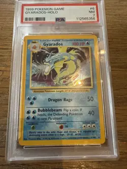 Pokemon Guardados Holo Base Set 1999 Unlimited PSA 7 Vintage - Image 1
