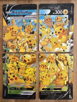 Pikachu V Union [Set Of 4] SWSH139 SWSH140 SWSH141 SWSH142 Pokemon Card VLP - Image 1
