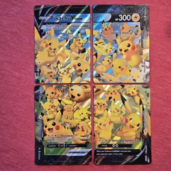 Pokemon Lot: Pikachu V Union SWSH139 SWSH140 SWSH141 SWSH142 4 Promo Set - LP/NM - Image 1