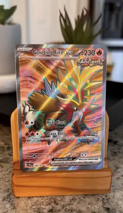 2024 Pokemon Temporal Forces Gouging Fire ex 188/162 NM - Image 1