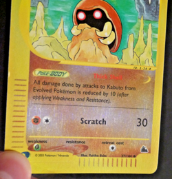 Kabuto Skyridge 37/144 Uncommon Reverse Holo Pokemon Card 2003 - Image 3