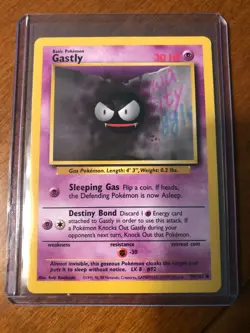 Pokemon TCG Gastly Base Set 50/102 Regular Unlimited Common - Image 1