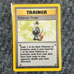Vintage Pokemon Base Set Pokemon Trader 77/102 Rare NM Unlimited - Image 1