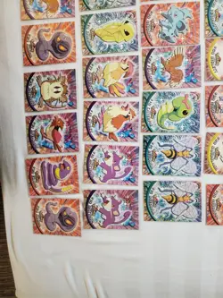 LP/NM 60 BLUE LOGO Pokemon Topps cards lot Logo 1999 - Image 5