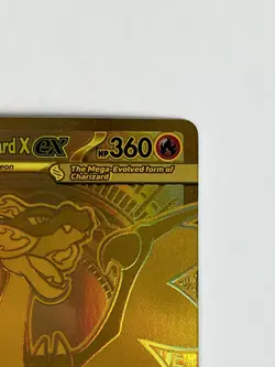 Pokemon Gold Hyper Rare Mega Charizard X EX Card 130/094 - Mint - Image 3