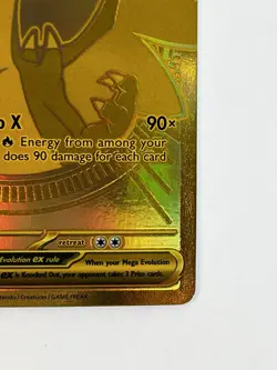 Pokemon Gold Hyper Rare Mega Charizard X EX Card 130/094 - Mint - Image 4