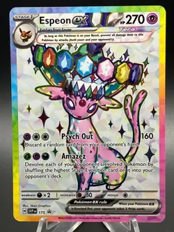 Pokemon TCG - Umbreon ex 176 & Espeon ex 175 Prismatic Evolutions Ultra Rare NM - Image 3