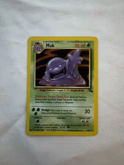 Pokemon 1999 Muk Fossil rare VG-LP vintage Sleimok Wizards of the Coast - Image 1