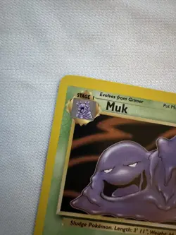 Pokemon 1999 Muk Fossil rare VG-LP vintage Sleimok Wizards of the Coast - Image 3