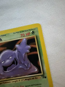 Pokemon 1999 Muk Fossil rare VG-LP vintage Sleimok Wizards of the Coast - Image 4