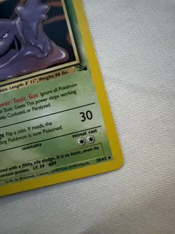 Pokemon 1999 Muk Fossil rare VG-LP vintage Sleimok Wizards of the Coast - Image 5