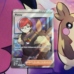 Pokemon TCG | Penny SIR 252/198 & Penny Full Art Trainer 239/198 X2 Bundle - Image 3