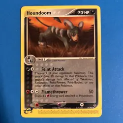 Pokemon Houndoom 34/97 EX Dragon Uncommon - NM - Image 1