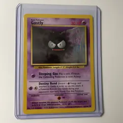 Gastly 50/102 Base Set Vintage Unlimited Pokemon Card MP-HP - Image 1