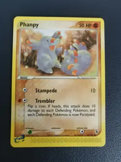 Pokemon Card Phanpy 62/109 EX Ruby & Sapphire Common - Image 1