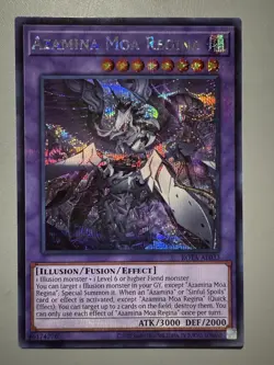 YUGIOH AZAMINA MOA REGINA ASIA ENGLISH EDITION ROTA-AE033 SECRET RARE - Image 1