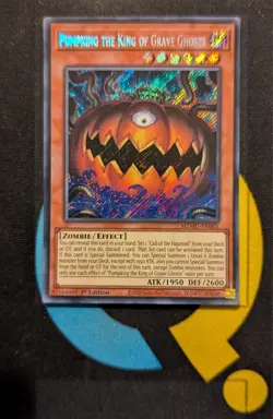 MZMU-EN001 Pumpking the King of Ghosts Secret Rare 1st Edition YuGiOh - Image 1