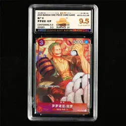 BCTC 9.5 GEM MINT/P 2024 One Piece CHN Roronoa Zoro ST01-013 SR - Image 2