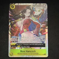 Bandai Boa Hancock OP14-112 SR Holo The Azure Sea's Seven One Piece CCG - Image 1