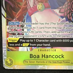 Bandai Boa Hancock OP14-112 SR Holo The Azure Sea's Seven One Piece CCG - Image 3