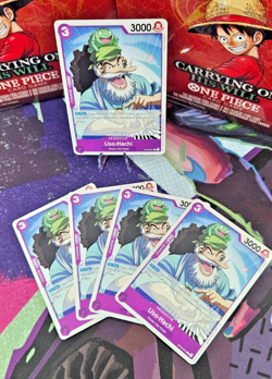 One Piece Card Game - Uso-Hachi ST18-001 - Playset (x4 cards) English Mint/PRB - Image 1