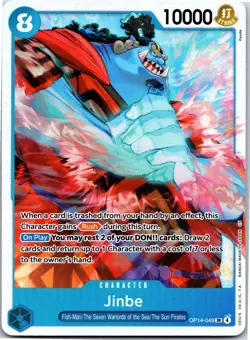 Jinbe OP14-049 SR One Piece Card Game NM - Image 1